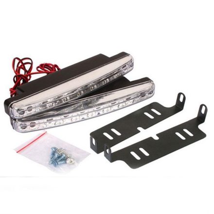 Car daytime running light 8 LEDs - Decorative extra lighting anywhere, easy to install, shockproof and waterproof.