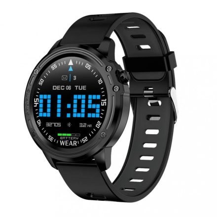 Gaia smart watch is black