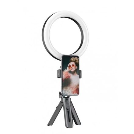 Selfi LED lámpa K320 ajándék tripod állvánnyal  kábelbe épített távírányítóval