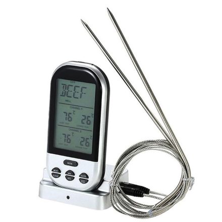 Wireless digital food thermometer