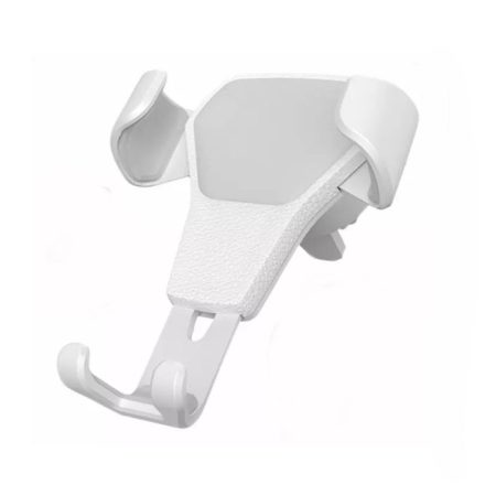 Gravity car phone holder on white